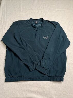 Vintage 90s Nike Golf Harrahs Casino Lake Tahoe Green Pullover Mens Large Vtg